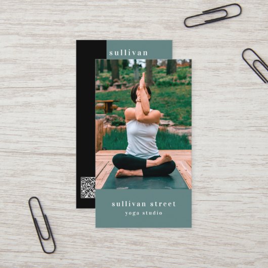 Yoga Pose Photo Yoga Studio Visitekaartje (Voorkant / Achterkant in situ)