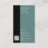 Yoga Pose Photo Yoga Studio Visitekaartje (Achterkant)