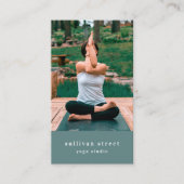 Yoga Pose Photo Yoga Studio Visitekaartje (Voorkant)