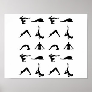 Yoga pose poster