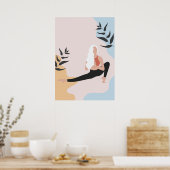 yoga pose poster (Keuken)