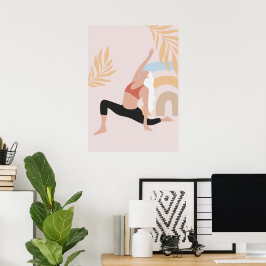 yoga pose poster (Thuiskantoor)
