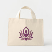 Yoga pose print small canvas tas (Voorkant)