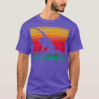 Yoga Pose Retro Sunset 20 T-shirt