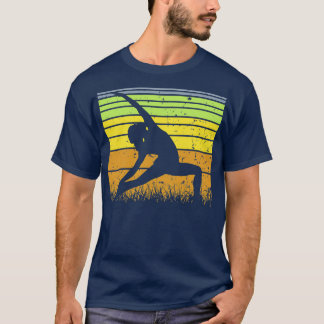 Yoga Pose Retro Sunset 22 T-shirt