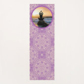 Yoga Pose Rocky Ocean Shore Sunrise patroon Yogamat (Voorkant)