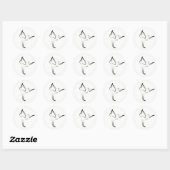 Yoga pose ronde sticker (Vel)
