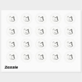 Yoga pose ronde sticker (Vel)