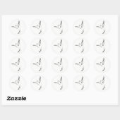Yoga pose ronde sticker (Vel)