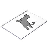 Yoga Pose Scottish Fold Cat Notitieboek (Linkerzijde)