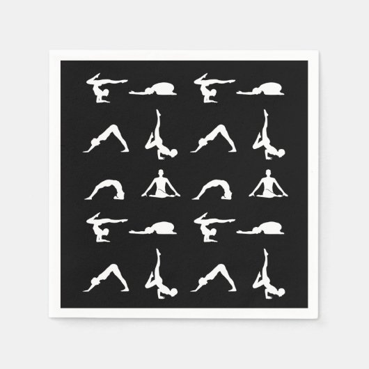 Yoga pose servetten (Voorkant)