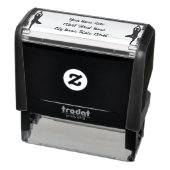 Yoga pose silhouet zelf-inkt adresstempel zelfinktende stempel (Product)