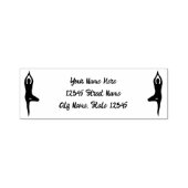 Yoga pose silhouet zelf-inkt adresstempel zelfinktende stempel (Design)