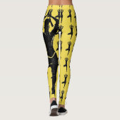 Yoga Pose Silhouette Leggings (Achterkant)