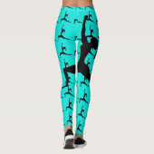 Yoga Pose Silhouette Leggings (Achterkant)