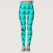 Yoga Pose Silhouette Leggings (Voorkant)