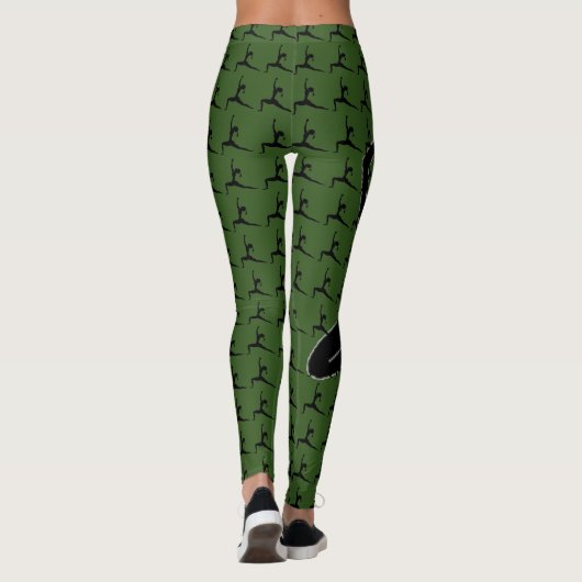 Yoga Pose Silhouette Leggings (Achterkant)