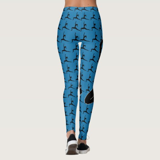 Yoga Pose Silhouette Leggings (Achterkant)