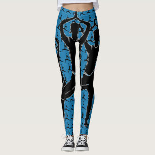 Yoga Pose Silhouette Leggings