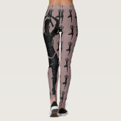 Yoga Pose Silhouette Leggings (Achterkant)