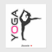 Yoga Pose Silhouette Sticker (Vel)