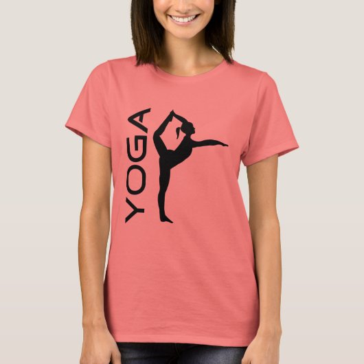 Yoga Pose Silhouette T-shirt (Voorkant)