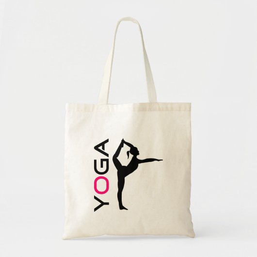 Yoga Pose Silhouette Tote Bag (Voorkant)