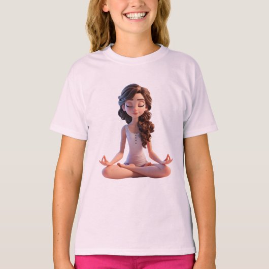 Yoga pose t-shirt (Voorkant)