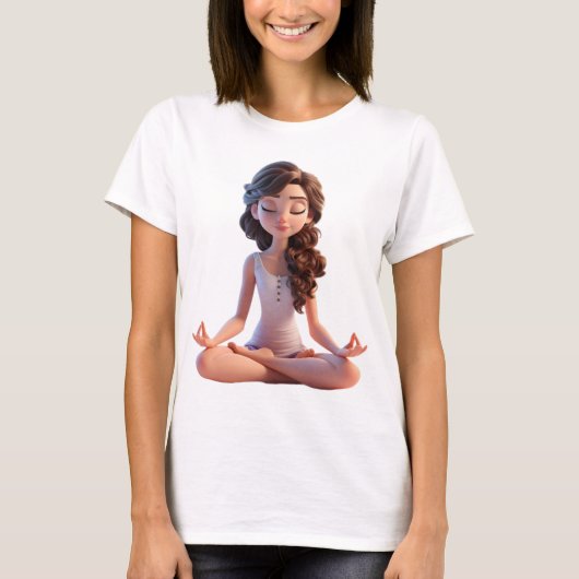 Yoga pose t-shirt (Voorkant)