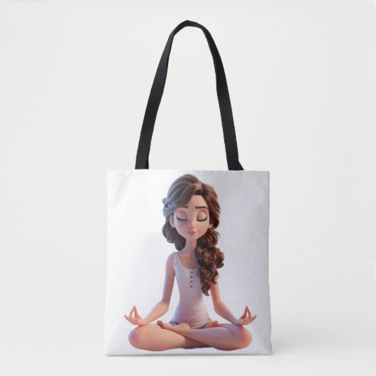 Yoga pose tote bag (Voorkant)