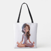 Yoga pose tote bag (Achterkant)