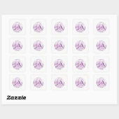 Yoga pose vierkante sticker (Vel)
