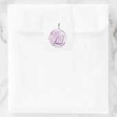 Yoga pose vierkante sticker (Tas)