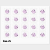 Yoga pose vierkante sticker (Vel)