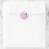 Yoga pose vierkante sticker (Tas)