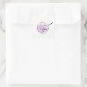 Yoga pose vierkante sticker (Tas)