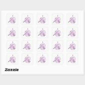 Yoga pose vierkante sticker (Vel)