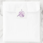 Yoga pose vierkante sticker (Tas)