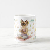 Yoga Pose voor Siamese Kattenliefhebbers Koffiemok (Center)