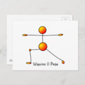 Yoga Pose - Warrior II Pose Briefkaart (Voorkant / Achterkant)