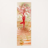 Yoga pose, water en boom yogamat (Voorkant)