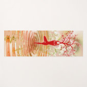 Yoga pose, water en boom yogamat (Voorkant (horizontaal))