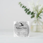 Yoga Pose | Waterverf geborsteld Vierkante Visitekaartje (Staand voorkant)