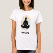 Yoga pose wervelingen naam t-shirt (Voorkant)
