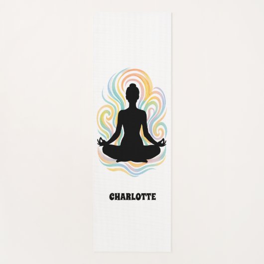 Yoga pose wervelingen naam yogamat (Voorkant)