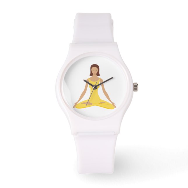 Yoga Pose Womens Watch Horloge (Voorkant)