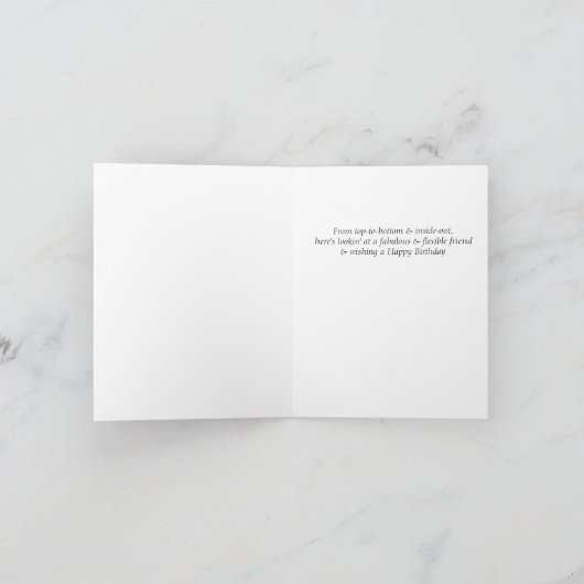 Yoga Pose Yoga humor kaart geschikt voor framing (Binnen)