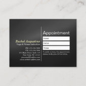 YOGA Pose ZEN Sign Class Pass Loyalty Appointing Afsprakenkaartje (Achterkant)