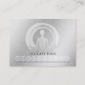 YOGA Pose ZEN Sign Class Pass Loyalty Appointing Afsprakenkaartje (Voorkant)
