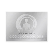 YOGA Pose ZEN Sign Class Pass Loyalty Appointing